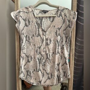 Express V Neck Blouse Size S